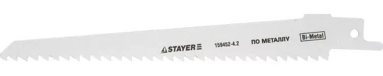 Полотно STAYER "PROFI" S611DF для сабельн эл. ножовки Bi-Metall, дерево, дерево с гвоздями,металл, газобетон, пластик 159452-4.2 купить в Нягани