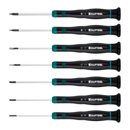 Набор отверток для точных работ KRAFTOOL Precision 7 25686 купить в Нягани