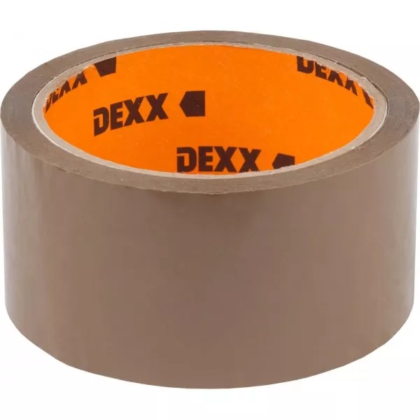 Клейкая лента, DEXX 12057-50-50, упаковочная, коричневая, 40мкм, 48мм х 50м 12057-50-50_z01 купить в Нягани