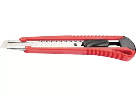 Нож, 9 мм, выдвижное лезвие, металлическая направляющая MATRIX 78909 купить в Нягани