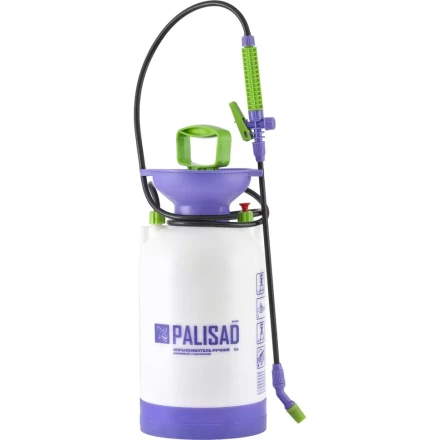 Опрыскиватель ручной усиленный с горловиной 7 л с насосом шлангом и разбрызгивателем Palisad 64747 купить в Нягани