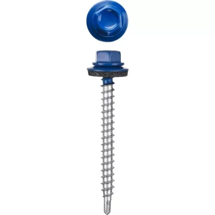 Саморезы СКД кровельные, RAL 5005 синий насыщенный, 29 x 4.8 мм, 400 шт, для деревянной обрешетки, STAYER 30305-48-029-5005 купить в Нягани