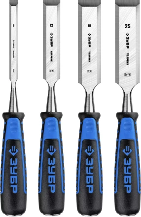 ЗУБР Ударник, 4 предм, набор стамесок-долот, Профессионал (18097-H4) купить в Нягани