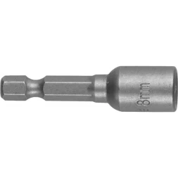 Бита STAYER "PROFI" с торцовой головкой, "Нат-драйвер", магнитная, тип хвостовика - E 1/4", длина 48 мм, 8мм, 1шт 26390-08