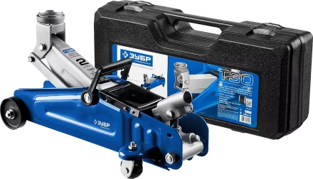 Домкрат гидравлический подкатной T30, 2т, 135-330мм, в кейсе, ЗУБР Профессионал 43053-2-K купить в Нягани