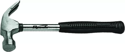 Молоток-гвоздодер 450 г боек 27 мм металлическая трубчатая обрезиненная рукоятка SPARTA 104405 купить в Нягани