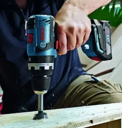 Дрель-шуруповерт аккумуляторная BOSCH GSB 18 V-EC ударная купить в Нягани