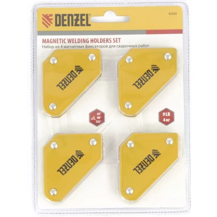 Набор из 4 магнитных фиксаторов для сварочных работ Denzel 97555 купить в Нягани