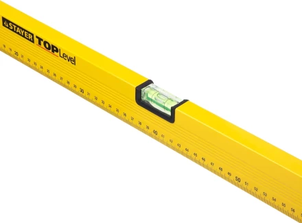 Уровень STAYER &quot;STANDARD&quot; &quot;TOPLevel&quot;, коробчатый, 2 противоударных ампулы, линейка, 200см 3460-200_z03 купить в Нягани