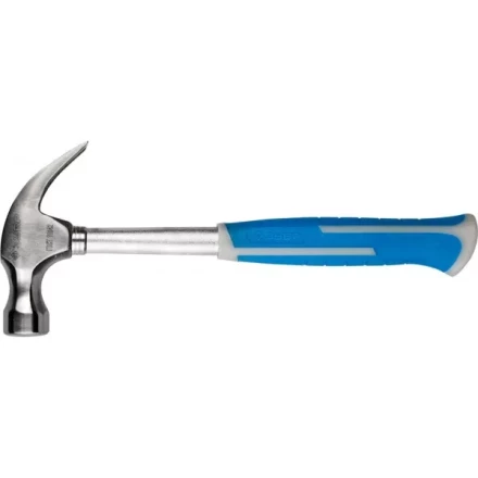 Молоток-гвоздодер ЗУБР цельнометаллический, с двухкомпонентной пластиковой рукояткой, 560г 20250-560_z01 купить в Нягани