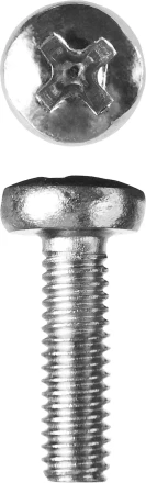 Винт ЗУБР &quot;МАСТЕР&quot; DIN 7985, класс прочности 4.8, оцинкованный, M4x10мм, 5кг 303150-04-010 купить в Нягани