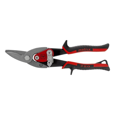 Ножницы по металлу Matrix, 250 мм, левый рез, сталь CRMO, двухкомпонентные рукоятки, PRO 78326 купить в Нягани