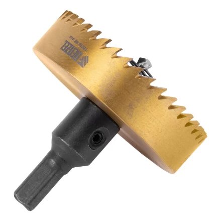 Коронка по металлу HSS, 68 мм, нитридтитановое покрытие Denzel 724122 купить в Нягани