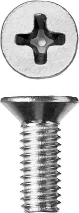 Винт ЗУБР &quot;МАСТЕР&quot; DIN 965, класс прочности 4.8, оцинкованный, M6x16мм, 5кг 303110-06-016 купить в Нягани