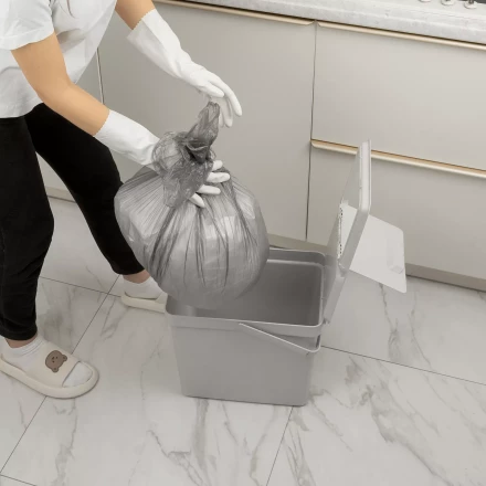 Пакеты для мусора 60 л x 50 шт. серые, Home Palisad 927125 купить в Нягани