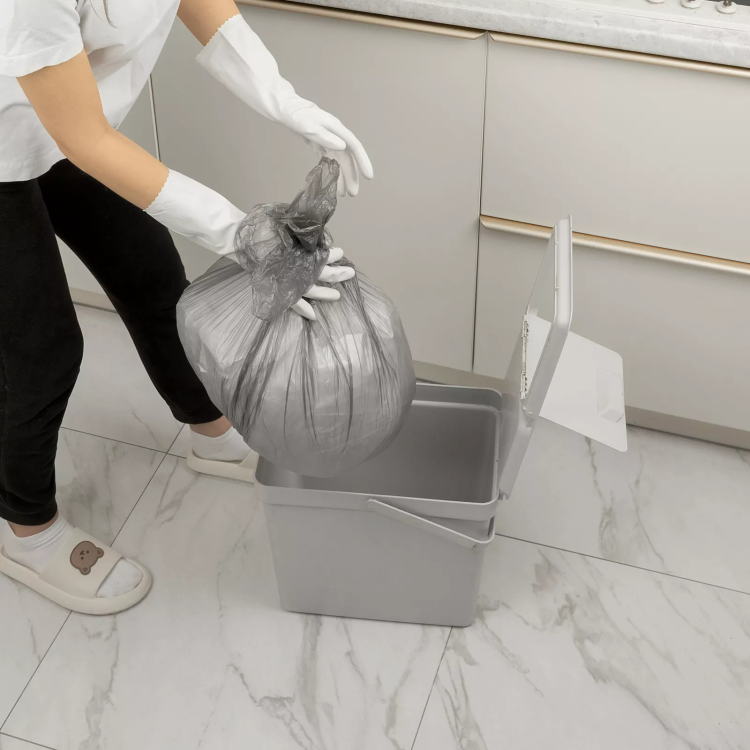 Пакеты для мусора 60 л x 50 шт. серые, Home Palisad 927125 купить в Нягани
