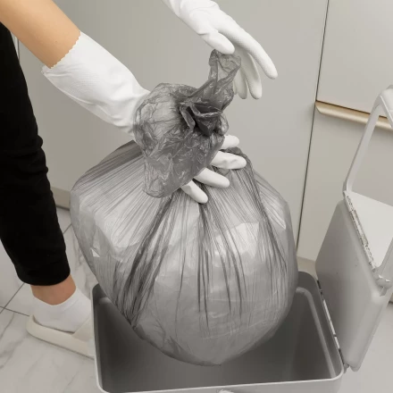 Пакеты для мусора 60 л x 50 шт. серые, Home Palisad 927125 купить в Нягани