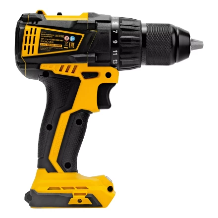 Дрель-шуруповерт аккумуляторная, бесщет. Denzel BLDL-IB-18-0, Li-Ion, 18 В 26122 купить в Нягани