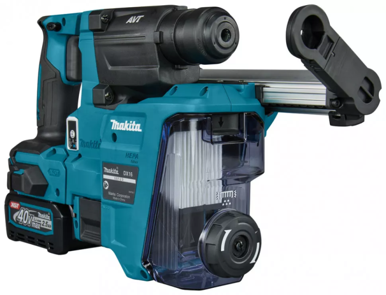 Аккумуляторный 40V перфоратор c пылеудалением Makita HR010GD201 (2АКБ 2,5Ач, ЗУ) купить в Нягани