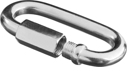 Карабин ЗУБР винтовой с муфтой, оцинкованный, 3мм, 1 шт 4-304536-03 купить в Нягани