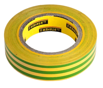 Изолента, STAYER Profi 12292-S-15-10, ПВХ, на карточке, 15 мм х 10 м х 0,18мм, желто-зеленая 12292-S-15-10 купить в Нягани