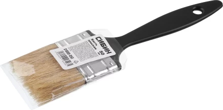 Кисть плоская СИБИН, пластиковая ручка, светлая щетина, 50мм 01008-050 купить в Нягани
