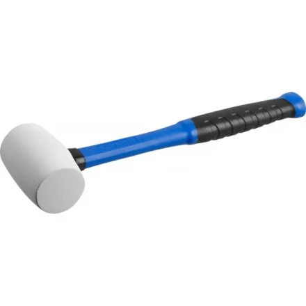 Киянка ЗУБР &quot;ПРОФЕССИОНАЛ&quot; резиновая белая, с фиберглассовой ручкой, 230г 20531-230_z02 купить в Нягани