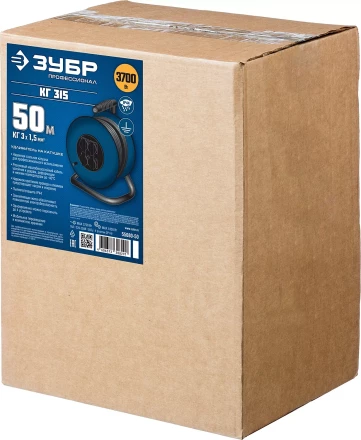 Профессиональные удлинители на стальной катушке КГ 315 силовые серия ПРОФЕССИОНАЛ купить в Нягани