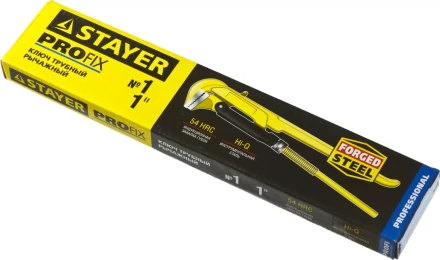 Ключ трубный STAYER &quot;PROFI&quot; рычажный, кованый, прямые губки, № 1, 1&quot; 27311-1 купить в Нягани