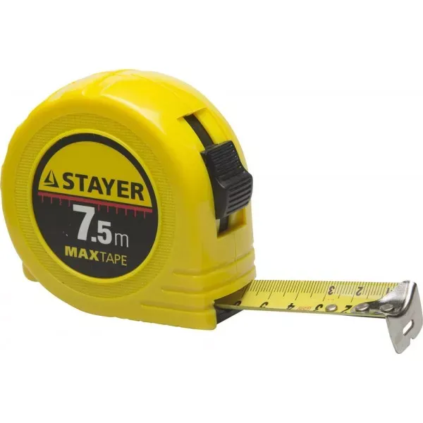 Рулетка STAYER "МASTER" "MaxTape", пластиковый корпус, 7м/25мм 34014-07-25 купить в Нягани