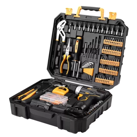 Дрель аккумуляторная DEKO GCD12DU3, 063-4134 + набор 195 инструментов купить в Нягани