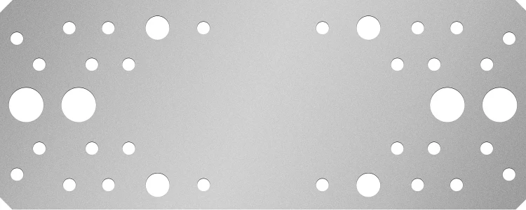 ЗУБР КП-2.5, 200 x 80 x 2.5 мм, цинк, крепежная пластина (31023-200) купить в Нягани