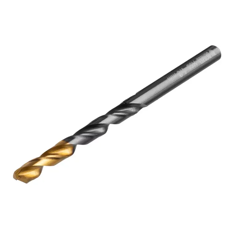 Сверло по металлу, 4,8 мм, HSS-Tin, Golden Tip, 10 шт. Denzel 717212 купить в Нягани