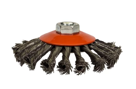 Щетка для УШМ М14/115 мм выгнутая сталь витая VMX 511727 купить в Нягани