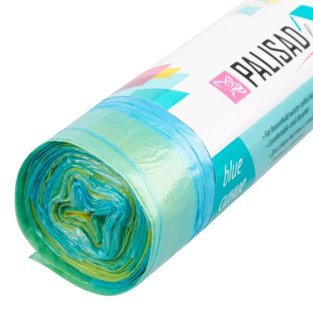 Пакеты для мусора с завязками 35 л x 15 шт. синие, Home Palisad 927155 купить в Нягани