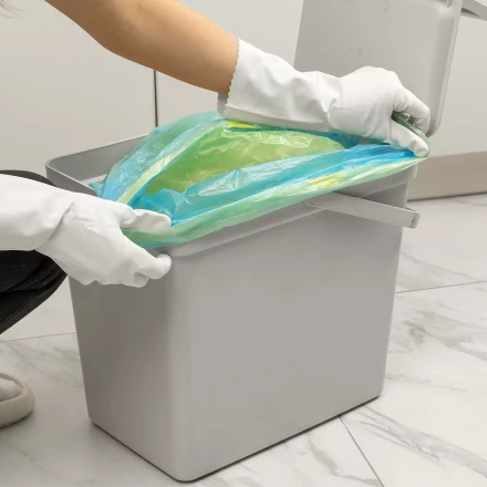 Пакеты для мусора с завязками 35 л x 15 шт. синие, Home Palisad 927155 купить в Нягани