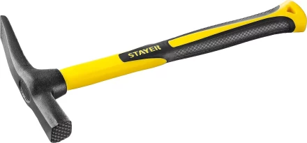 Молоток-кирочка КАМЕНЩИКА Fiberglass 600г с фиберглассовой рукояткой, STAYER Professional 20161 20161 купить в Нягани