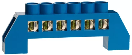 Шина СВЕТОЗАР нулевая, в изоляц оболочке, 6х9мм, 6 полюсов, макс. ток 100А 49805-06 купить в Нягани