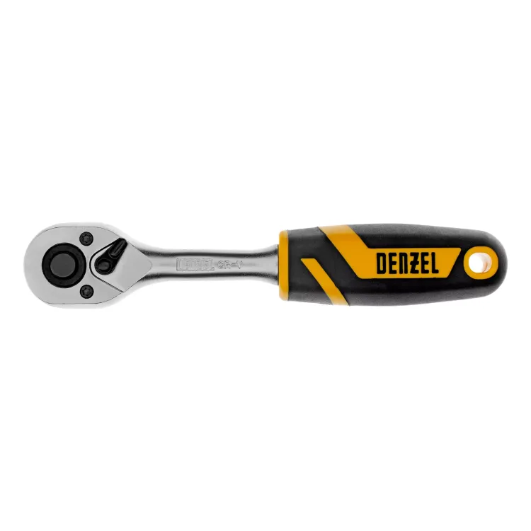 Ключ-трещотка 1/4"  Denzel 14031, 90 зубьев, с быстрым сбросом, CrV купить в Нягани