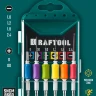 Набор Precision-6: часовые отвертки для особо точных работ, металлическая рукоятка с противоскользящей накладкой, жало из специальной стали SNCM8660. 25679 купить в Нягани