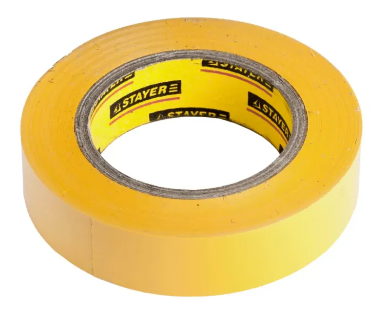 Изолента, STAYER Profi 12292-Y-15-10, ПВХ, на карточке, 15 мм х 10 м х 0,18мм, желтая 12292-Y-15-10 купить в Нягани