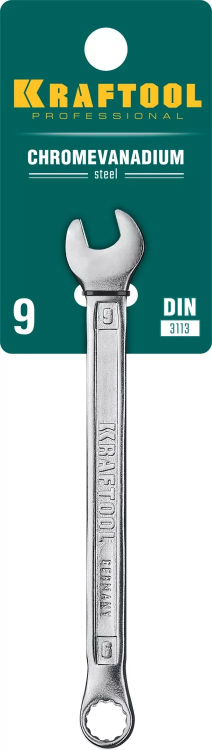 Ключи комбинированные KRAFTOOL, Cr-V, DIN 3113 27079-09 купить в Нягани