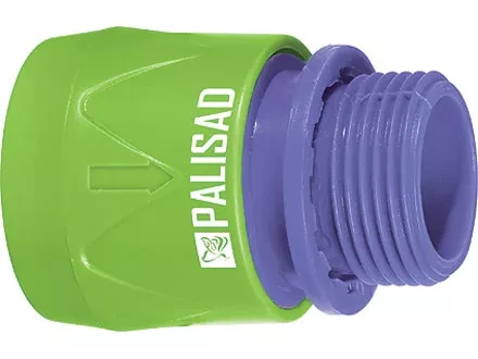 Соединитель пластмассовый быстросъемный внешняя  резьба 3/4&quot;  PALISAD 66175 купить в Нягани