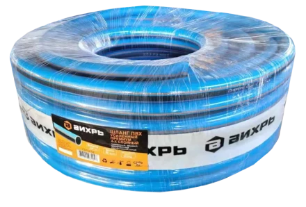 Шланг поливочный ПВХ усиленный премиум пищевой четырехслойный армированный 3/4 50м Вихрь купить в Нягани