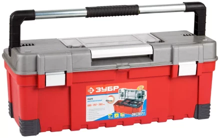 Ящик ЗУБР &quot;ЭКСПЕРТ&quot; пластмассовый для инструмента, 26&quot; 38135-26 купить в Нягани