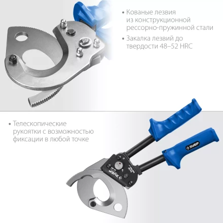 ЗУБР НС-50T, d 50 мм, секторные ножницы, Профессионал (23351-50) купить в Нягани