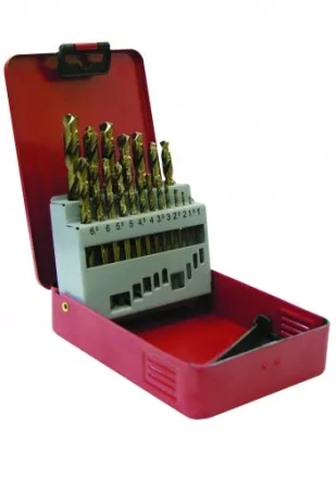 Набор сверл д/мет.Р6М5  19шт.в мет.футляре 1/20 25219 купить в Нягани