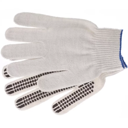 Перчатки трикотажные рисунок ПВХ гель Протектор оверлок Сибртех Россия 67778 купить в Нягани