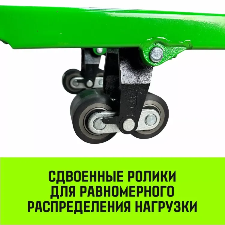 Тележка гидравлическая ручная HITCH REGULAR 3000KG 1150*550мм (полиуретановые ролики) купить в Нягани