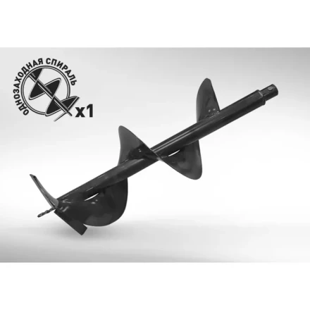 Шнек для грунта D 150мм d посадки 20 мм длина 800мм GDB-150 CARVER купить в Нягани